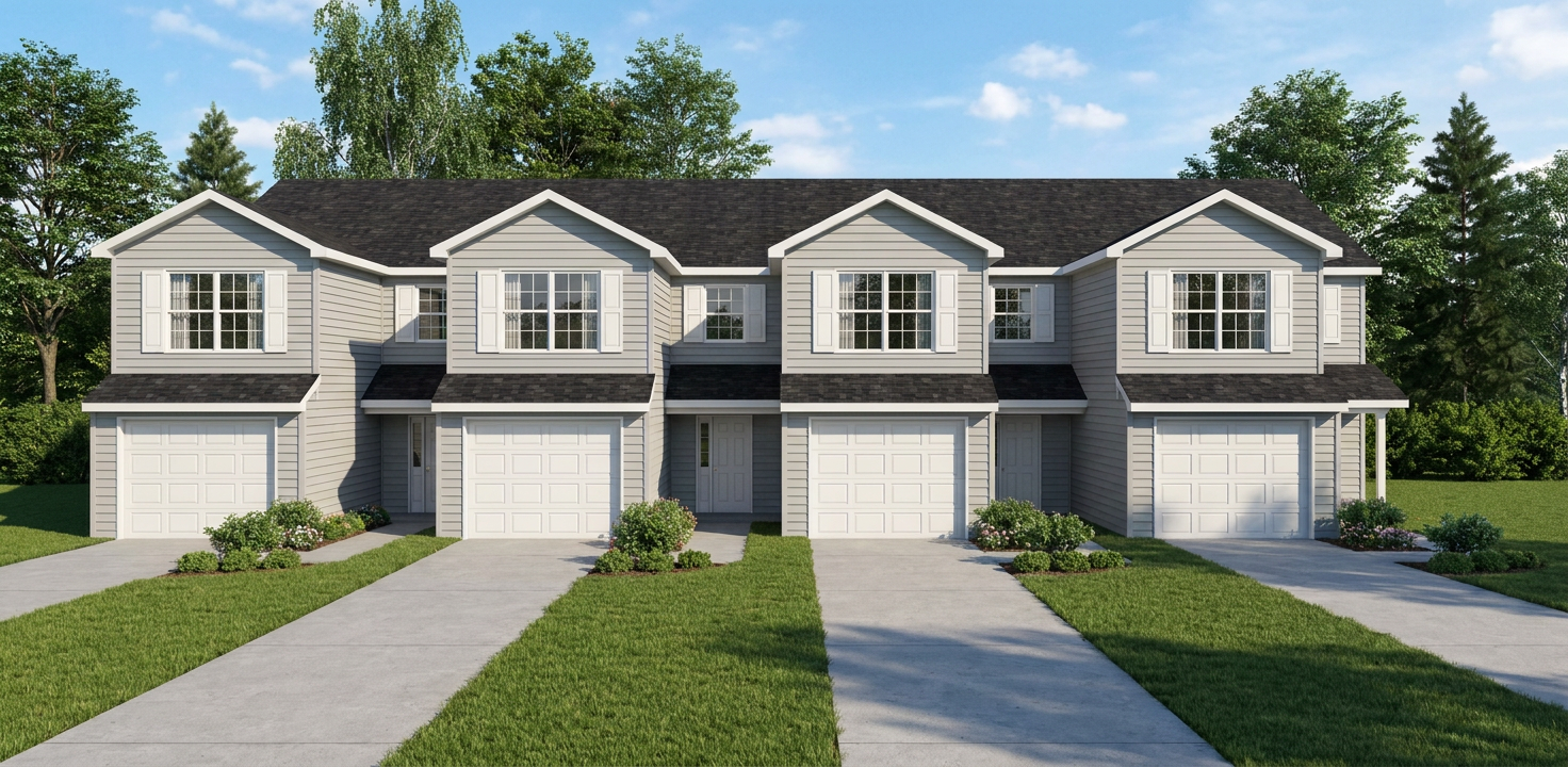 4plex with garage, J0121-12-4
