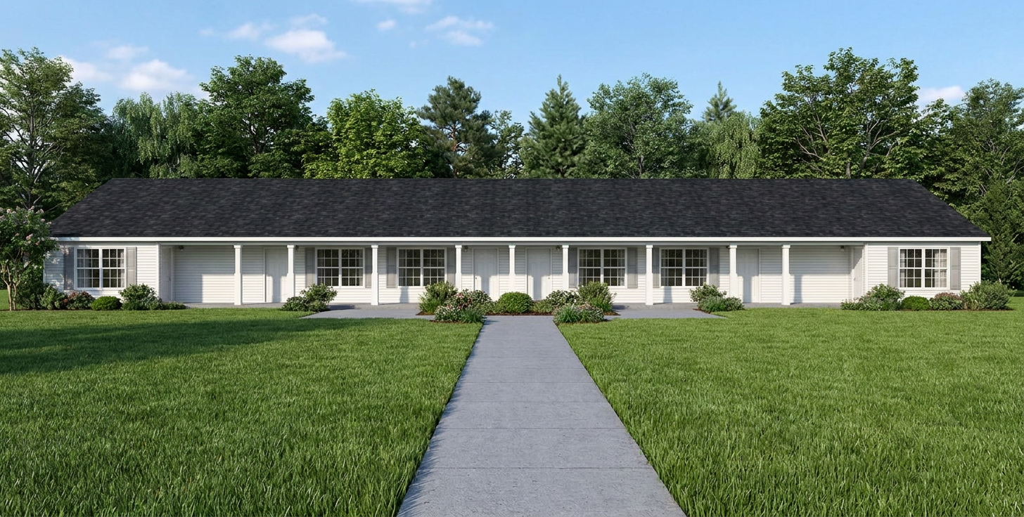 6 unit apartment floor plan